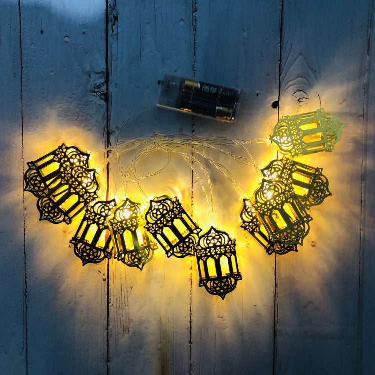 Eid Al-Fitr Festival Iron Art String Lights Ramadan LED Decoration Pendant My Store