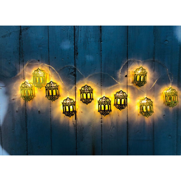 Eid Al-Fitr Festival Iron Art String Lights Ramadan LED Decoration Pendant My Store