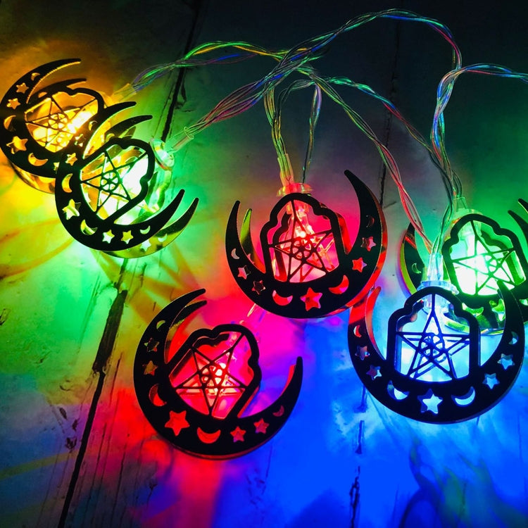 Eid Al-Fitr LED Star and Moon String Lights Ramadan Festival Decoration Lamp My Store