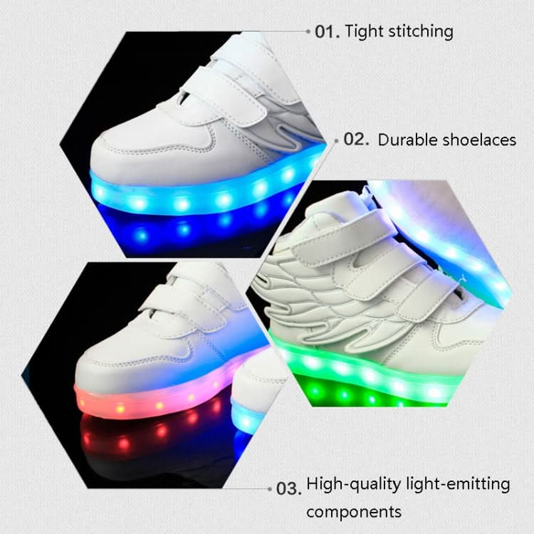 Children Colorful Light Shoes LED Charging Luminous Shoes, Series 2 Reluova