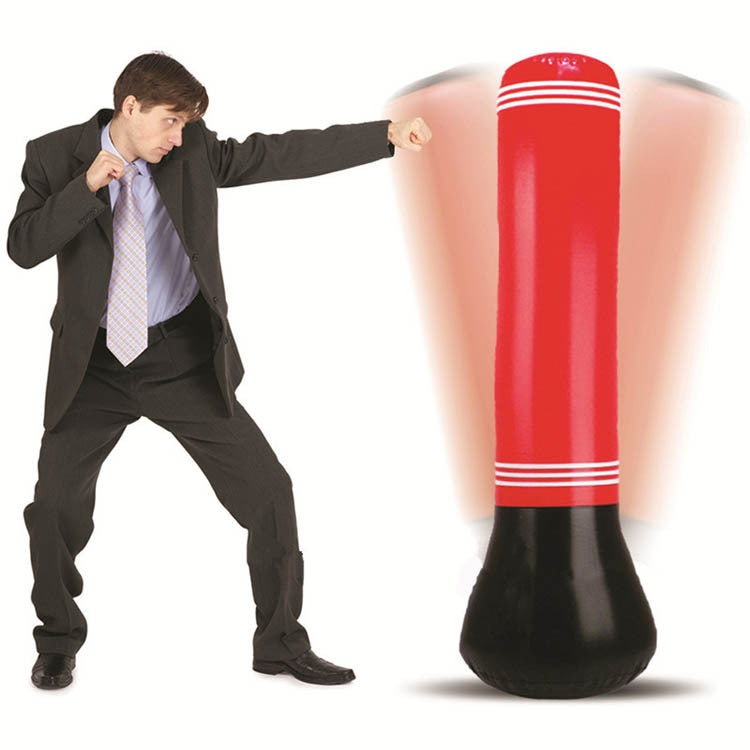 PVC Adult Children Inflatable Punching Bag Boxing Column Tumbler Punching Bag, Height: 1.5