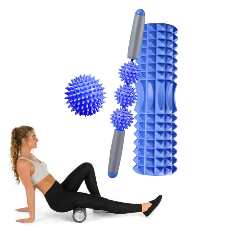 3 in 1 Eva Foam Roller Hollow Muscle Relaxation Roller Yoga Column Set, Length: