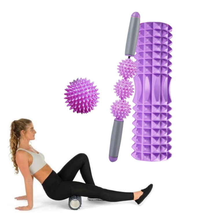 3 in 1 Eva Foam Roller Hollow Muscle Relaxation Roller Yoga Column Set, Length: