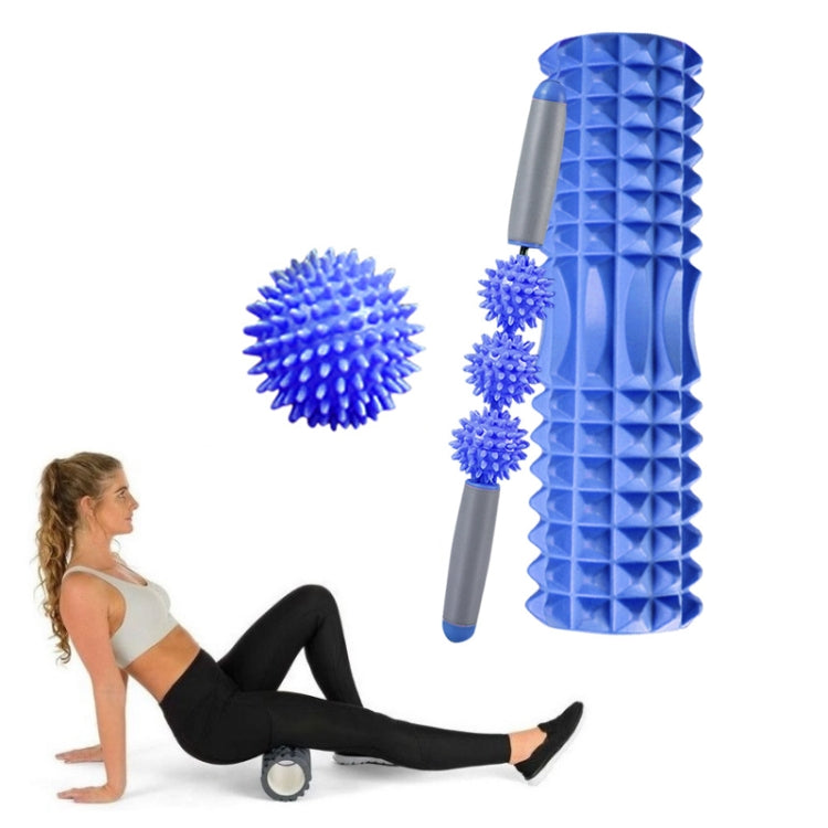 3 in 1 Eva Foam Roller Hollow Muscle Relaxation Roller Yoga Column Set, Length: