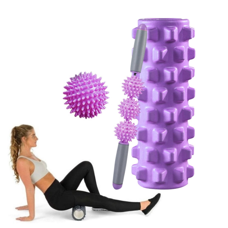 3 in 1 Eva Foam Roller Hollow Muscle Relaxation Roller Yoga Column Set, Length: