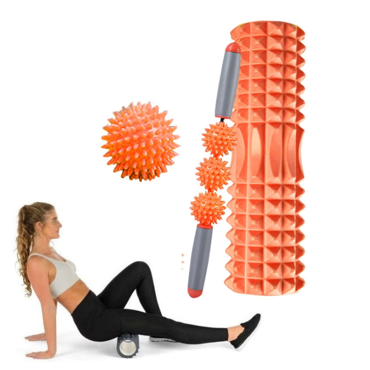 3 in 1 Eva Foam Roller Hollow Muscle Relaxation Roller Yoga Column Set, Length: