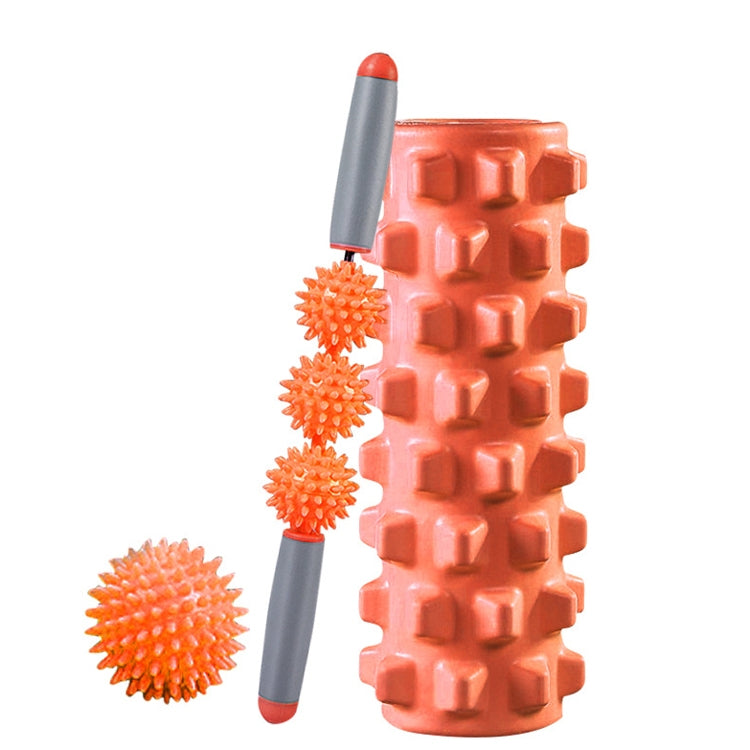 3 in 1 Eva Foam Roller Hollow Muscle Relaxation Roller Yoga Column Set, Length:-Reluova