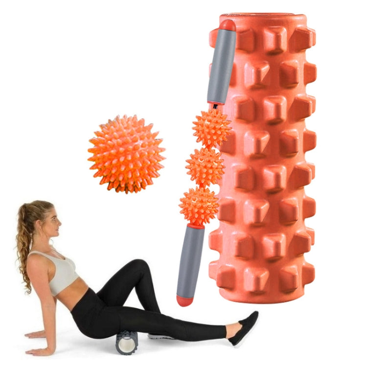 3 in 1 Eva Foam Roller Hollow Muscle Relaxation Roller Yoga Column Set, Length: