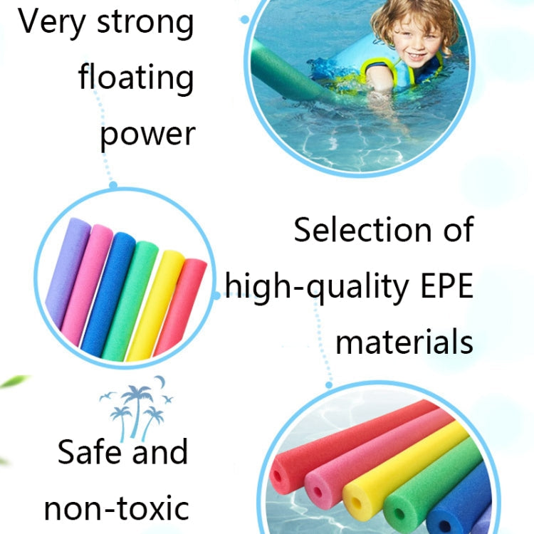 Blindfolded Strike Stick Swimming Stick Buoyancy Stick Foam Stick EPE Pearl Cotton Stick, Random Color Delivery, Size: 130 x 7cm (Solid)