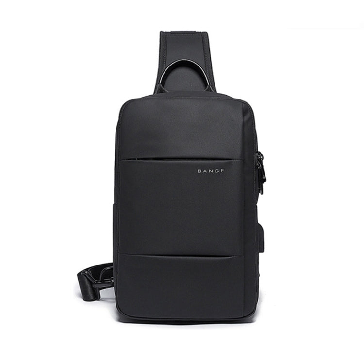 BANGE BG-77107 Men One-Shoulder Bag Casual Simple Messenger Bag with External USB Charging Port Reluova