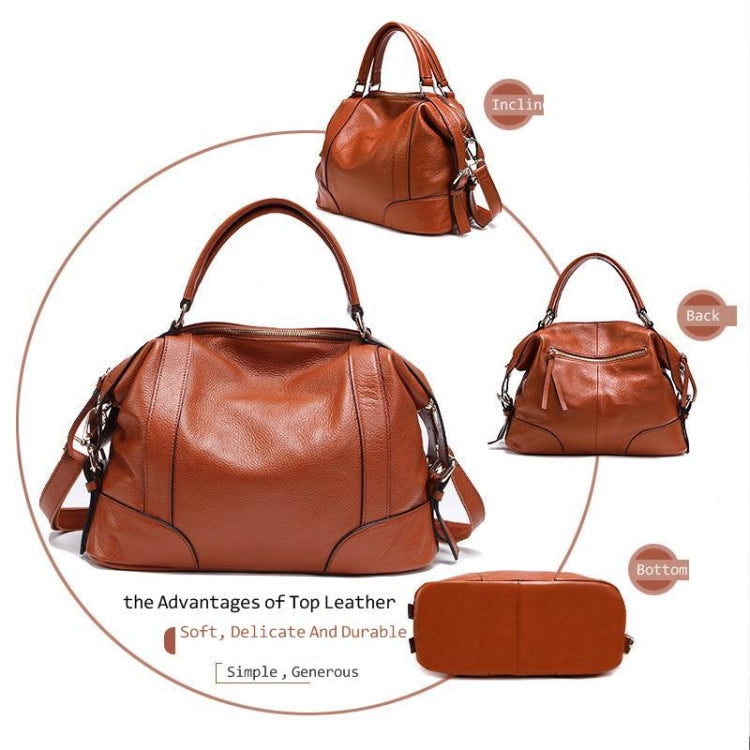 2P1006 Ladies Single-Shoulder Leather Messenger Bag My Store