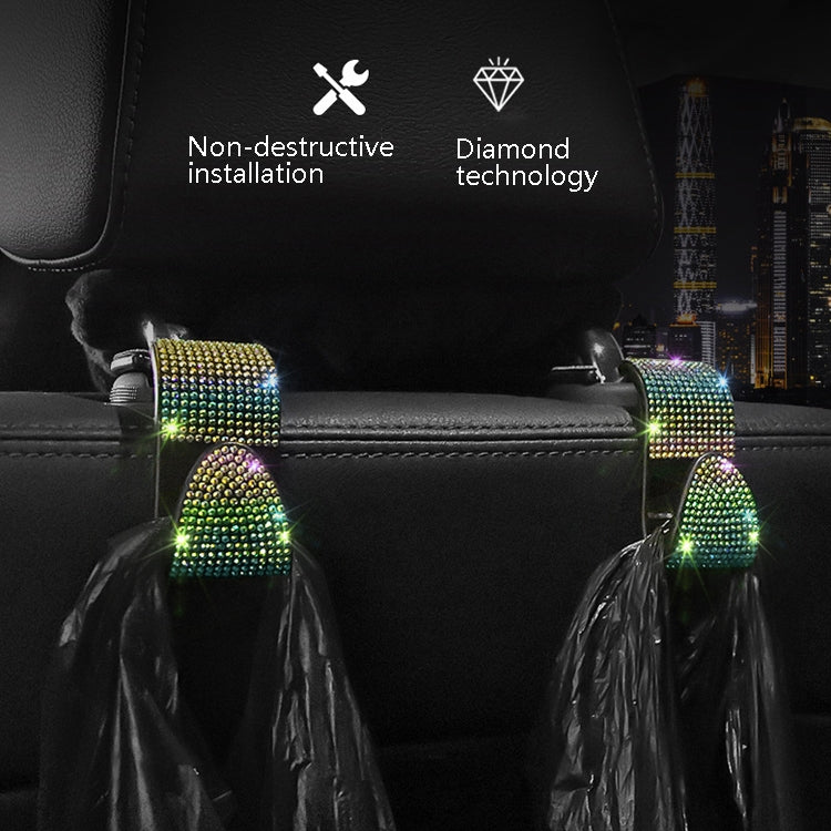 3 PCS Car Rear Seat Hooks Car Seats Multi-Function Diamond-Studded Hooks ÎҵÄÉ̵ê