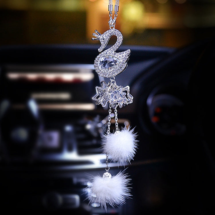 Car Pendant Crystal Swan Car Rearview Mirror Pendant ÎҵÄÉ̵ê