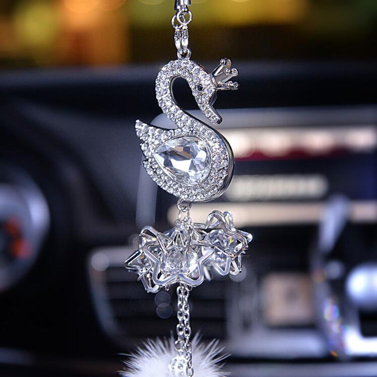 Car Pendant Crystal Swan Car Rearview Mirror Pendant ÎҵÄÉ̵ê