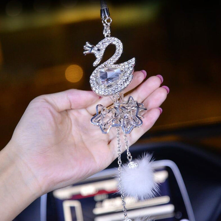 Car Pendant Crystal Swan Car Rearview Mirror Pendant ÎҵÄÉ̵ê