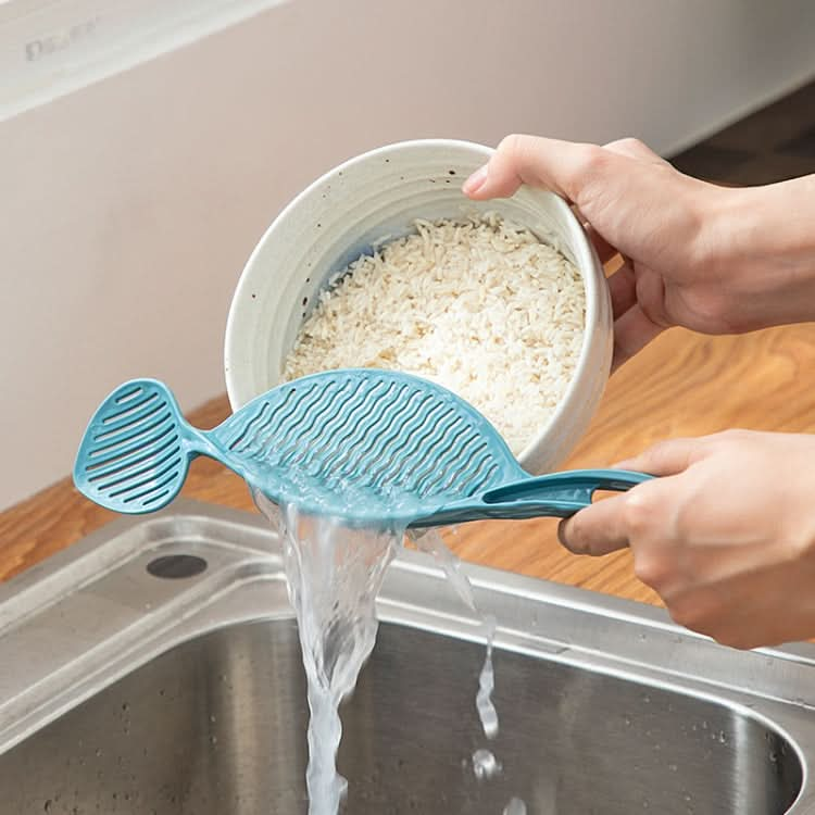 10 PCS Multifunctional Draining Rice Cleaning Device Kitchen Hollow Rice Washing Rice Block