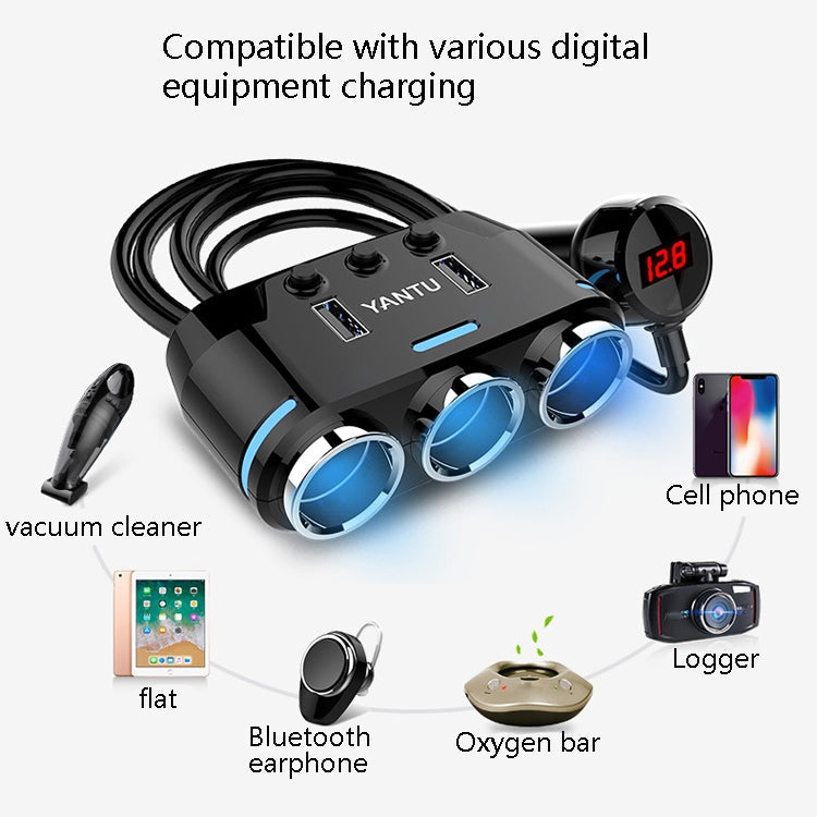 YANTU B39 Cigarette Lighters Cars Multifunctional Usb Fast Charging Car Charger ÎҵÄÉ̵ê