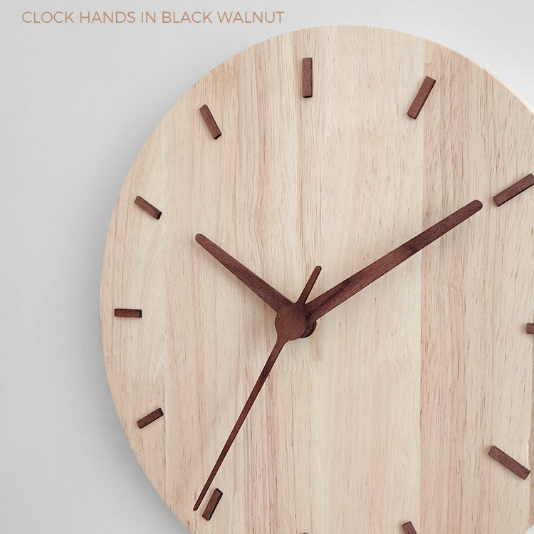 Solid Wooden Wall Clock Home Living Room Wall Clock Decorative Clock My Store