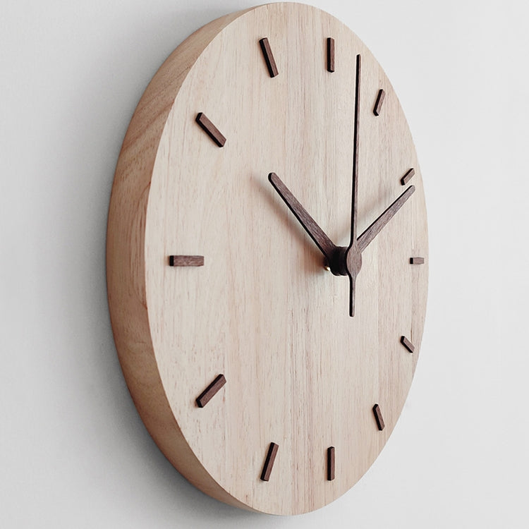 Solid Wooden Wall Clock Home Living Room Wall Clock Decorative Clock