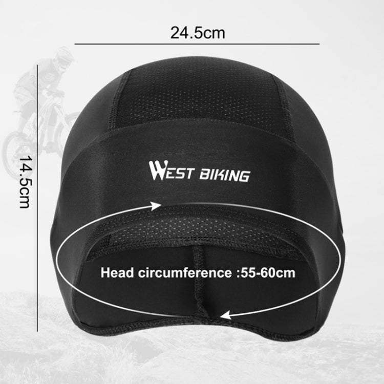 WEST BIKING Summer Riding Ice Silk Cap Windproof Hood Thin Inner Cap Breathable And Quick-Drying Helmet Lining Cap