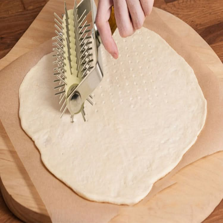 Stainless Steel Rolling Pin Pizza Puncher Snacks Baking Utensils - Reluova