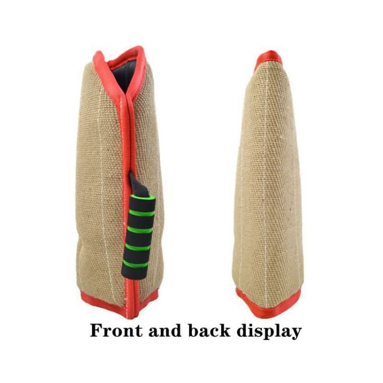 Red Twill Jute Training Dog Bite Sleeve Open Sleeve Protector Pet Products.