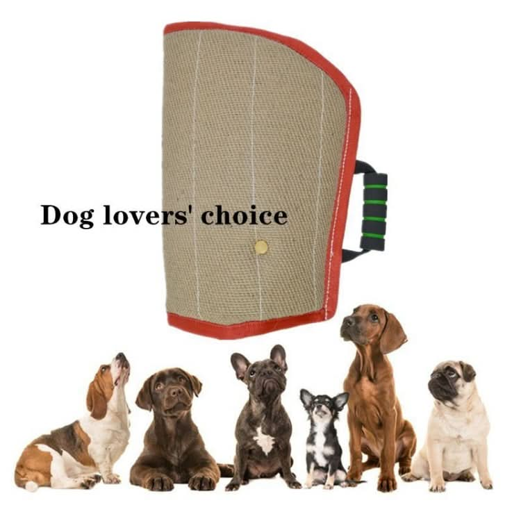 Red Twill Jute Training Dog Bite Sleeve Open Sleeve Protector Pet Products.