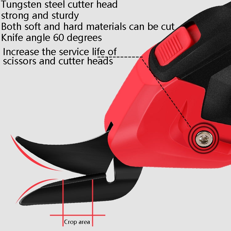 YOURTOOLS Y4005 12W Tungsten Steel Electric Scissors Clothing Leather Carpet Trimming Scissors Reluova