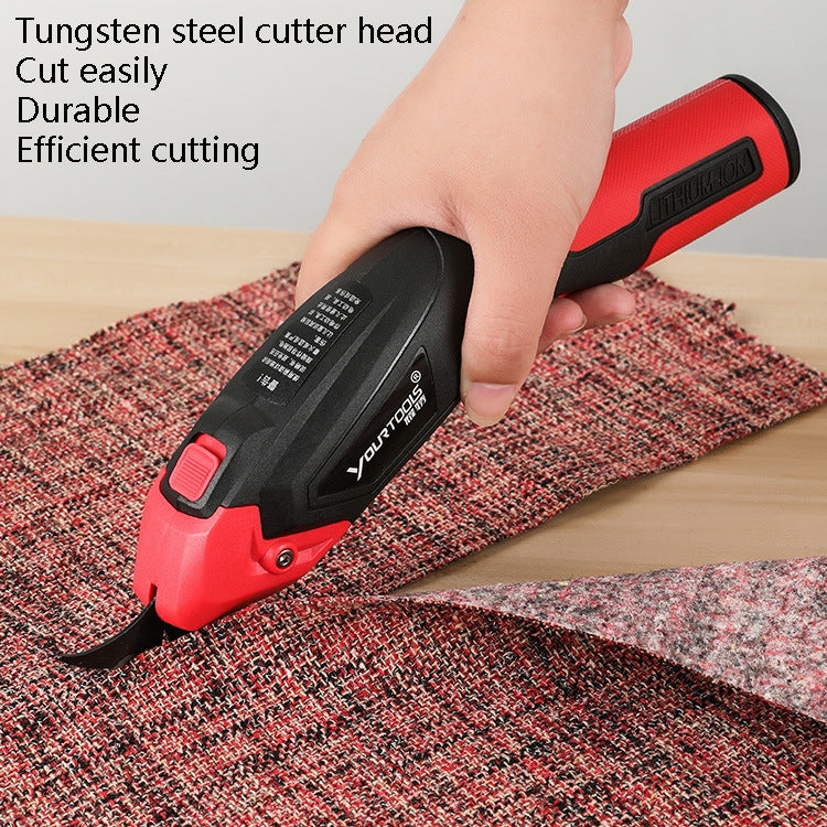 YOURTOOLS Y4005 12W Tungsten Steel Electric Scissors Clothing Leather Carpet Trimming Scissors