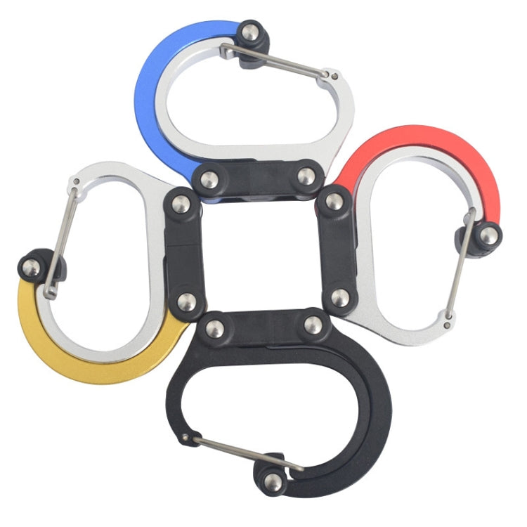 Multifunctional Carabiner Aluminum Alloy D-Type Outdoor Products Quick-Hanging Buckle Reluova