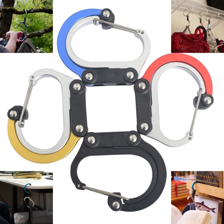 Multifunctional Carabiner Aluminum Alloy D-Type Outdoor Products Quick-Hanging Buckle Reluova