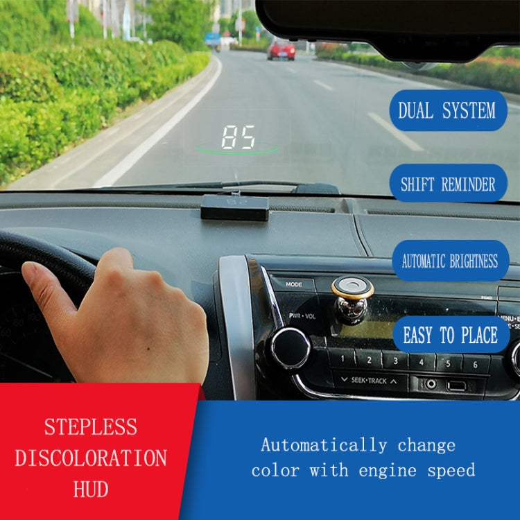 L2 HUD Head-Up Display, Water Temperature Per Hour, OBD Car Display With Color-Changing Atmosphere Light ÎҵÄÉ̵ê