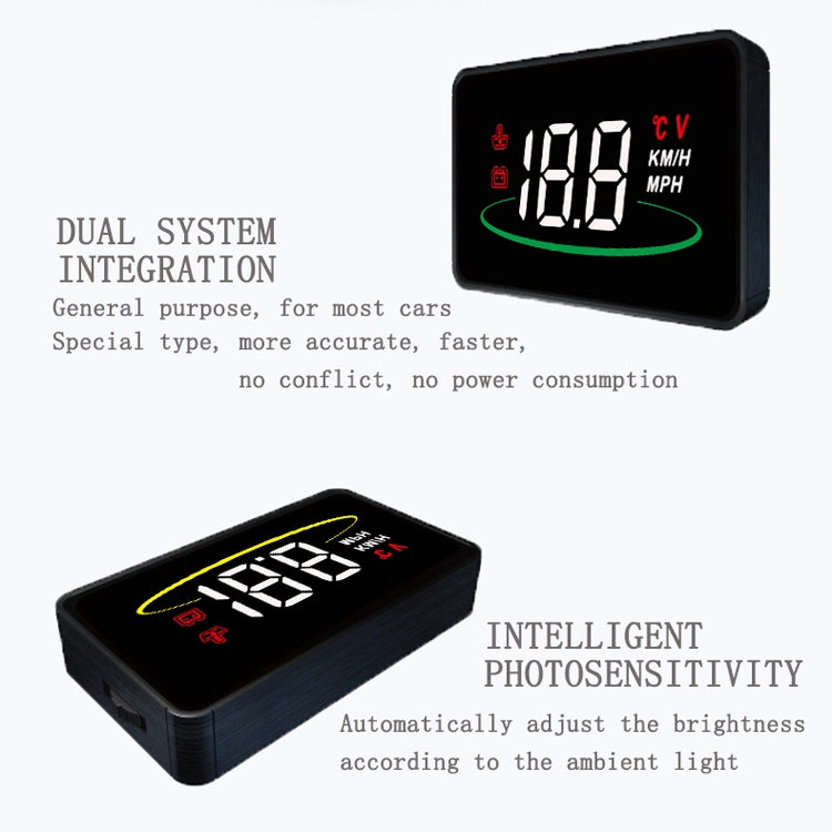 L2 HUD Head-Up Display, Water Temperature Per Hour, OBD Car Display With Color-Changing Atmosphere Light ÎҵÄÉ̵ê