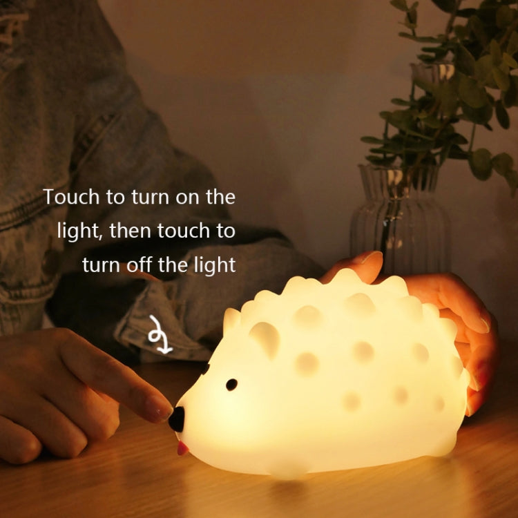 ZD-27 Cute Hedgehog Night Light Timer Dimming USB Bedside Lamp, Style: