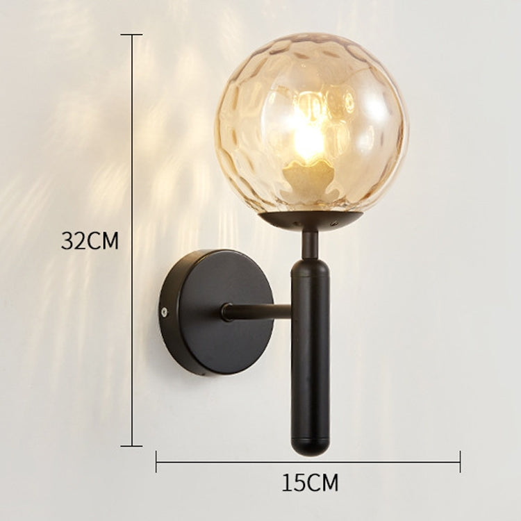 6102 Round Glass LED Wall Light Hotel Bedroom Bedside Living Room, Series 1 My Store