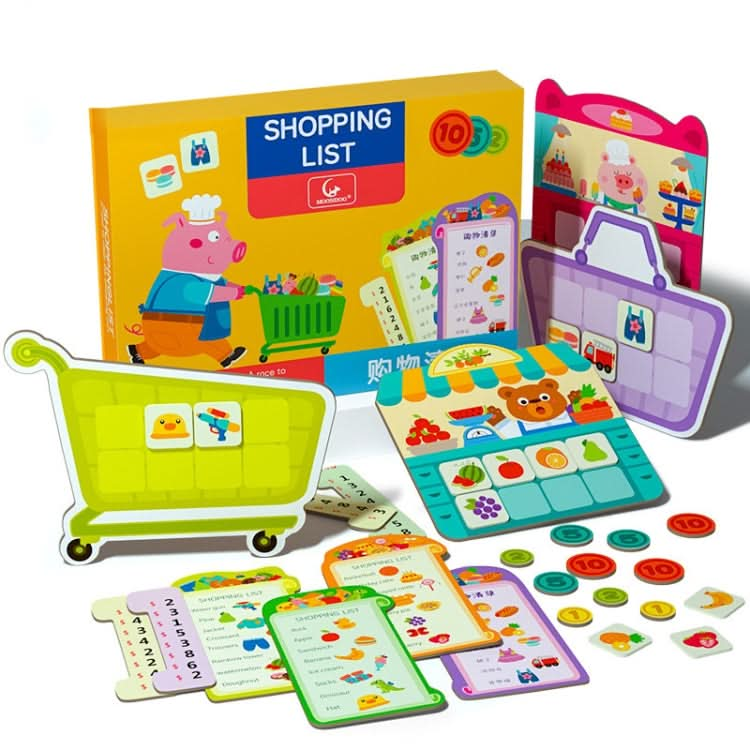 Children Shopping List Board Games Baby Early Education Educational Thinking Training Toys Reluova