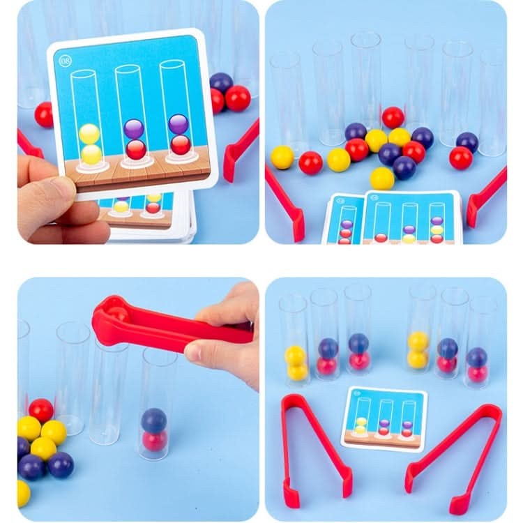 Childhood Education Puzzle Logical Thinking Train Toys Clip Beads Parent-Child Interactive Board Game Test Reluova