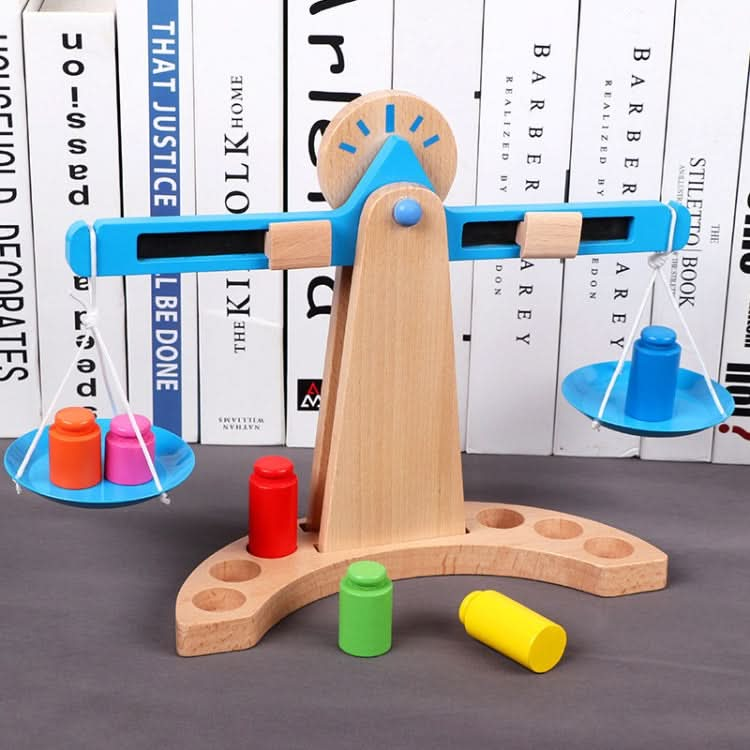 Children Educational Balance Scale Toy Wooden Science And Education Toys Reluova