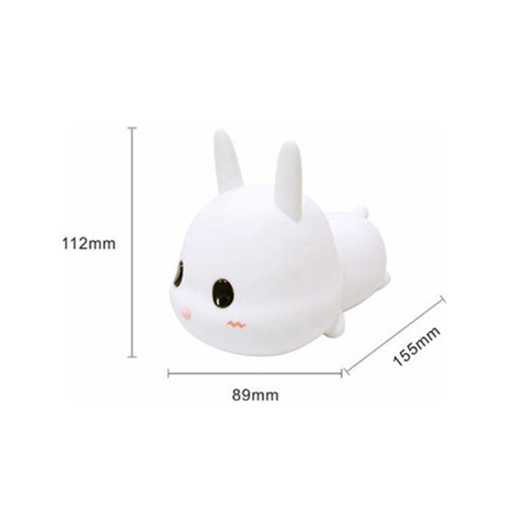 Cute Rabbit Pats Night Light Bedside Nursing Eye Protection Children Sleeping Silicone Lamp My Store