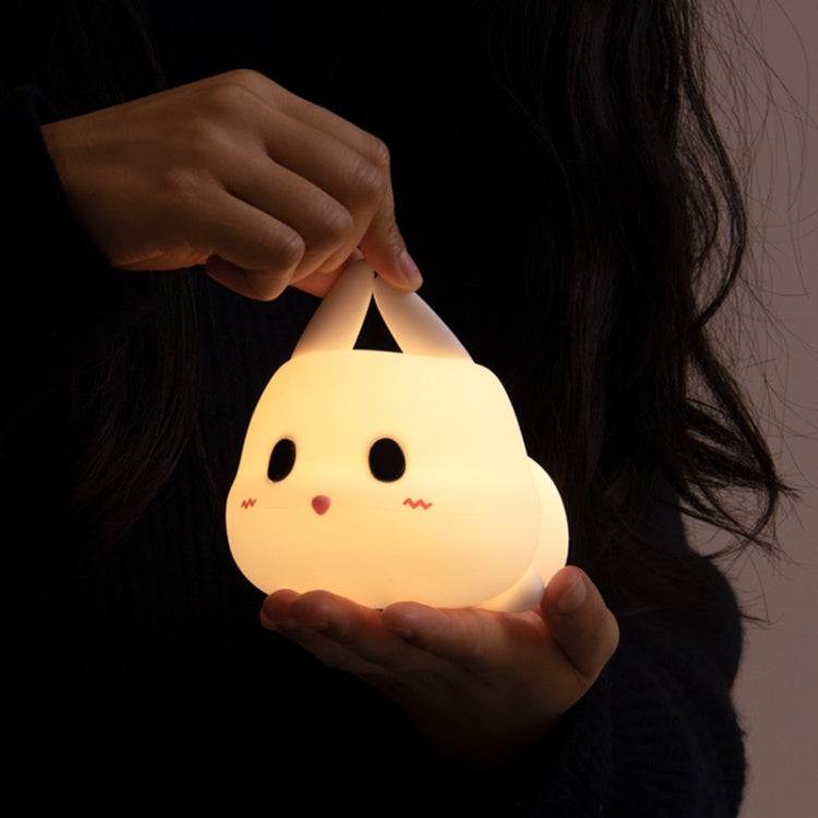 Cute Rabbit Pats Night Light Bedside Nursing Eye Protection Children Sleeping Silicone Lamp My Store