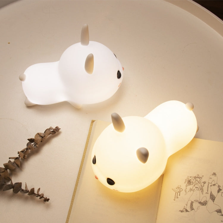 Cute Rabbit Pats Night Light Bedside Nursing Eye Protection Children Sleeping Silicone Lamp My Store