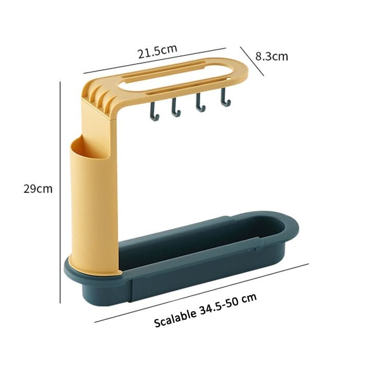 2 PCS Sink Telescopic Storage Drain Rack Kitchen Shelf Dishwashing Cloth Rack-Reluova