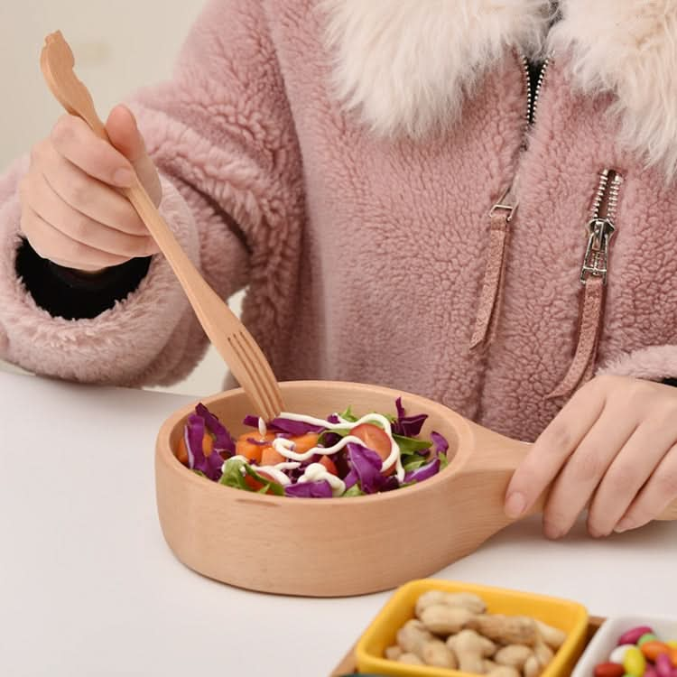 Instant Noodle Bowl Wooden Kimchi Bowl Fruit Salad Wooden Bowl With Handle Reluova