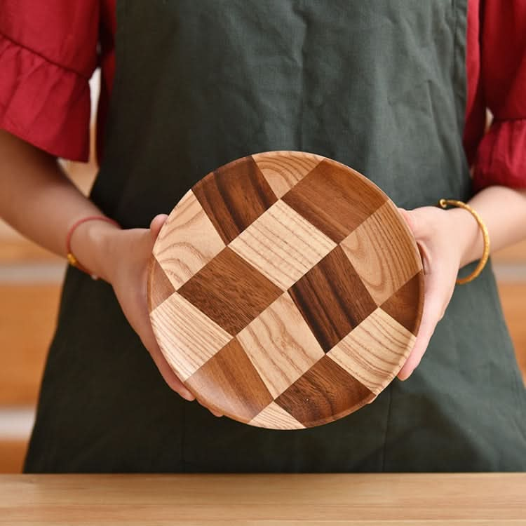 Wooden Tray Dinner Plate Household Fruit Cake Dessert Plate Wooden Dish Reluova