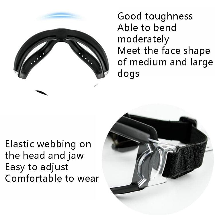 Pet Goggles Dog Transparent Glasses Waterproof Windproof Snowproof Dog Glasses - Reluova