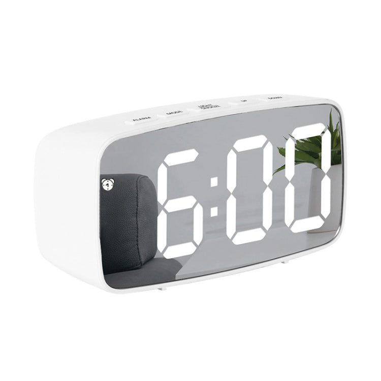 Mirror Bedside Alarm Clock Battery Plug-In Dual-Purpose LED Clock My Store