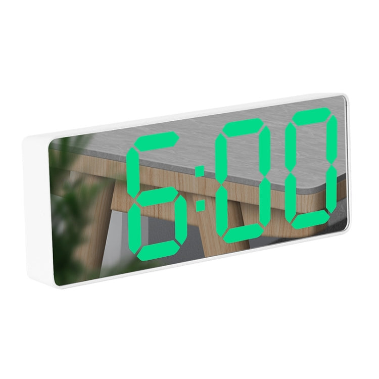 Mirror Bedside Alarm Clock Battery Plug-In Dual-Purpose LED Clock My Store