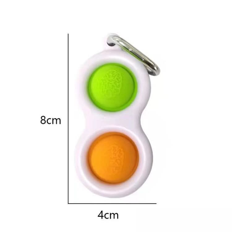 3 PCS Finger Bubble Music Key Buckle Baby Mental Development Can Press The Practice Board Finger Decompression Press Keychain, Color Random Deilvery-Reluova