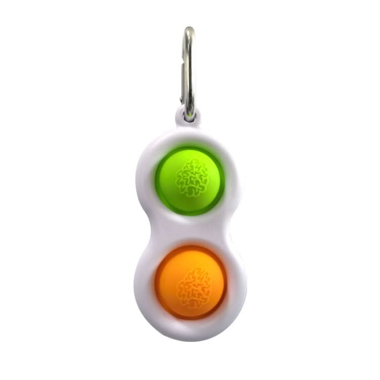 3 PCS Finger Bubble Music Key Buckle Baby Mental Development Can Press The Practice Board Finger Decompression Press Keychain, Color Random Deilvery-Reluova