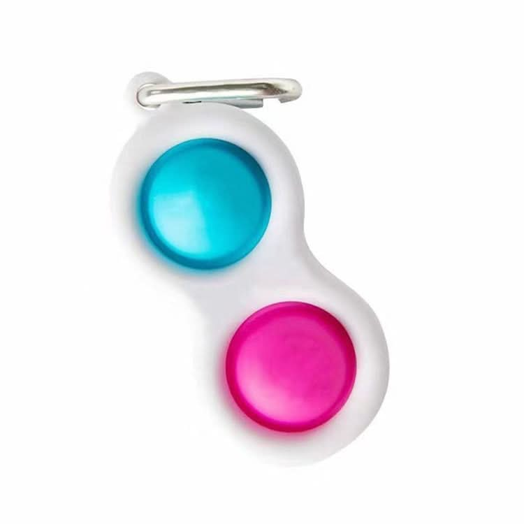 3 PCS Finger Bubble Music Key Buckle Baby Mental Development Can Press The Practice Board Finger Decompression Press Keychain, Color Random Deilvery-Reluova